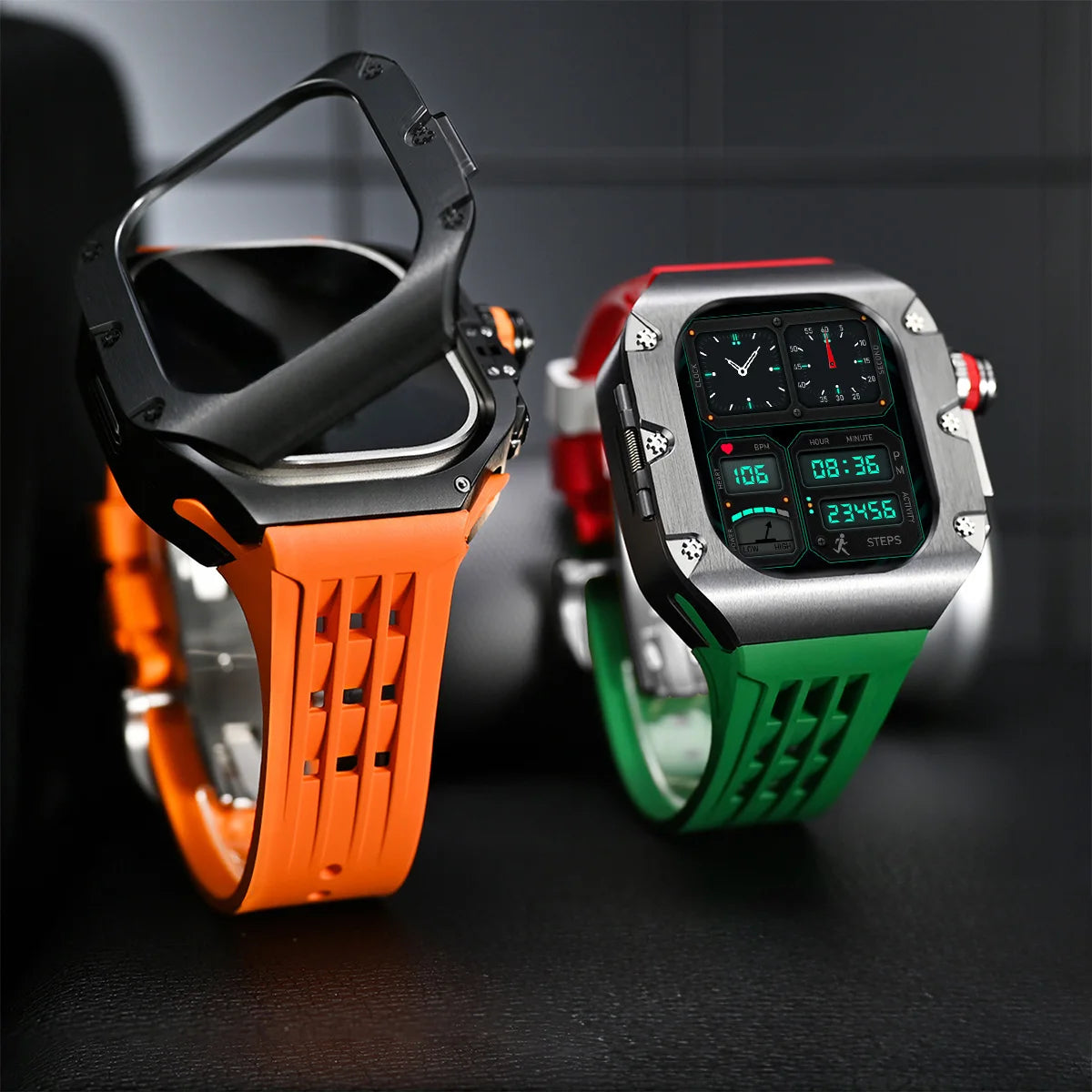 Luxury Mod Kit for Apple Watch Ultra 3 2 49mm, Titanium Alloy Strap for iWatch Series 11 10 9 8 7 6 SE 44mm 45mm