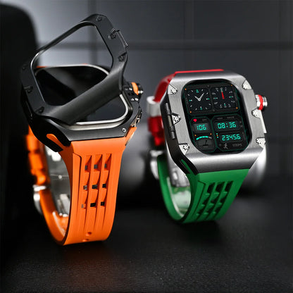 Luxury Mod Kit for Apple Watch Ultra 3 2 49mm, Titanium Alloy Strap for iWatch Series 11 10 9 8 7 6 SE 44mm 45mm