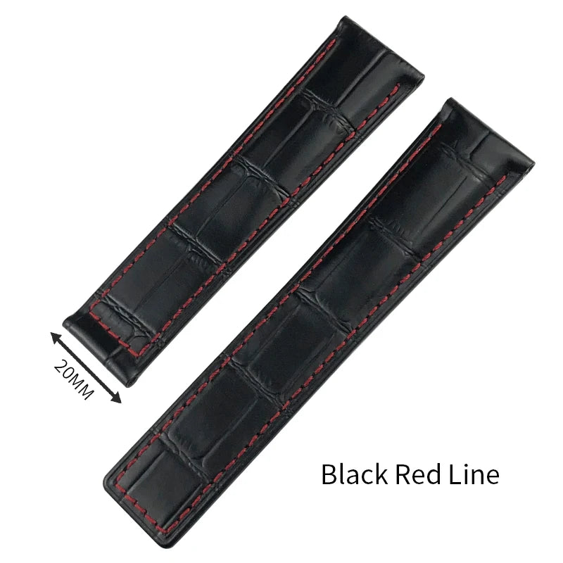 Bracelet de montre en cuir 19mm 20mm 21mm 22mm 23mm 24mm pour F1 TAG HEUER formule 1 Aquaracer CARRERA MONACO AUTAVIA bracelet de montre en peau de vache