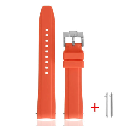 Cinturino in gomma TPU per Omega X Swatch MoonSwatch, ad ansa curva, in silicone, a sgancio rapido, da 20 mm, per cinturino per orologio planetario Snoopy