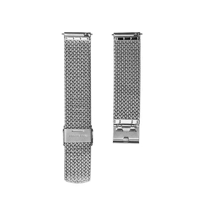 Shiny Milanese mesh watch strap, 316L stainless steel, 20mm braided, for Seamaster, No Time to Die 007