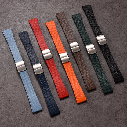 STAPELP 20mm a 22mm tutte le misure mosaico CTS FKM cinturini in caucciù per orologi Rolex Cartier IWC Omega Tuber cinturino con sgancio rapido