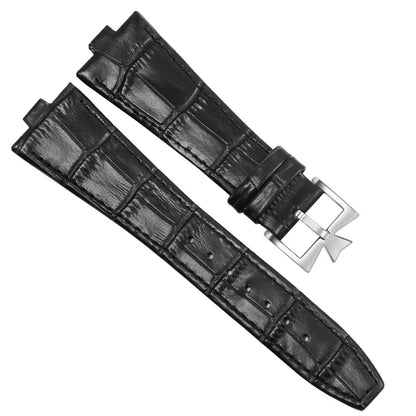 Echtleder-Uhrenarmband für Vacheron Constantin OVERSEAS, Serie 4500V 5500V P47040, Edelstahlstruktur, Herren-Uhrenarmband, 25x8