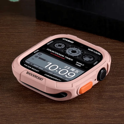 Silicone Case for Apple Watch 11 10 9 8 7 6 SE for iWatch 49mm 41mm 42mm 46mm 40mm 44mm 45mm