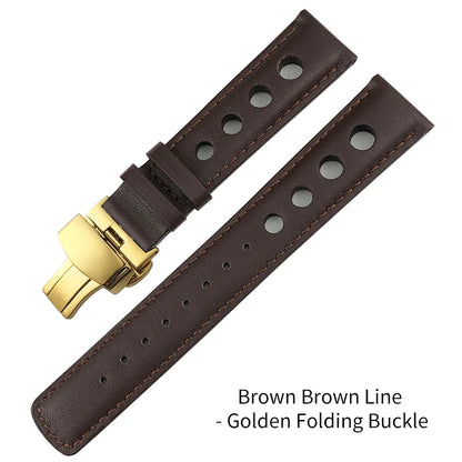 Bracelet de montre en cuir véritable pour hommes, 20mm, boucle papillon, pour Tissot T91 Racing Sports 1853 PRS516 T044