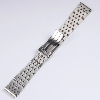 Bracelet de montre en acier inoxydable massif, argent poli, pour Breitling, nouveau bracelet à extrémités droites, 22 24mm, Navitimer Avenger