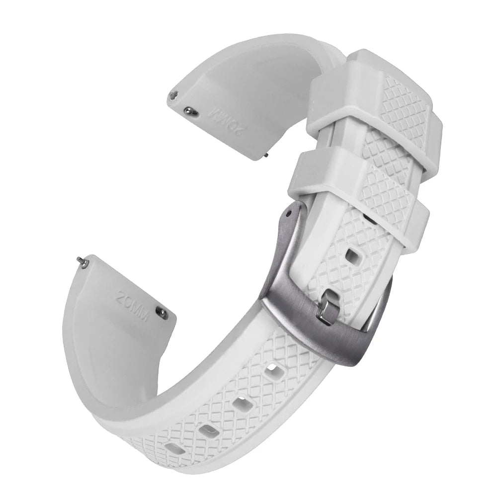 Bracelets de montre FKM de qualité supérieure, 20mm 22mm, à dégagement rapide, en caoutchouc fluoré, nouveau Design, unisexe, ceintures de plongée étanches