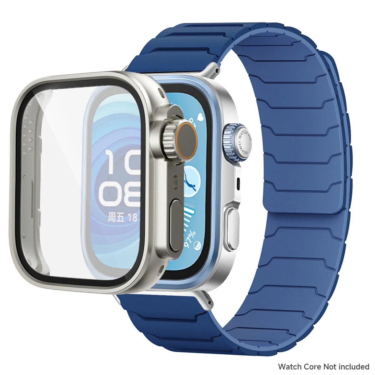 Étui + bracelet pour Huawei Watch Fit 5 4/4 Pro, bracelet en Silicone souple anti-transpiration pour Huawei Fit 3 ToUltra Cover