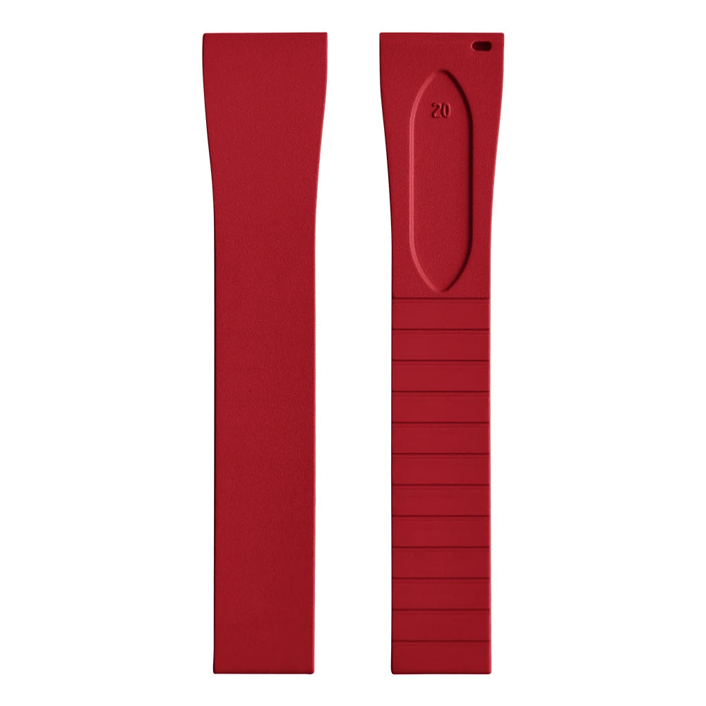 New CTS FKM watch strap 16mm 18mm 19mm 20mm 21mm 22mm quick-release butterfly clasp watch strap, CTS rubber strap for cutting to size