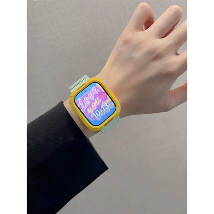 Bracelet magnétique en silicone + étui pour Apple Watch 49mm 46mm 45mm 44mm 41 40 42 Correa Band pour Watch Series 10 9 8 7 SE 6 5 4