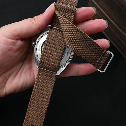 Premium Quality Linen NATO Strap, 20mm 22mm, for OMEGA SEIKO, Sport Woven Nylon Watch Band, Soft Replacement Strap for Men and Women