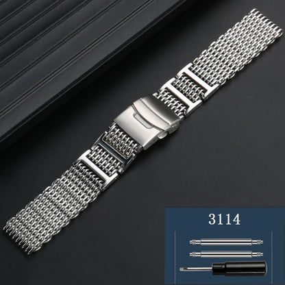 Cinturino in acciaio inossidabile di alta qualità modificato con connettore a maglie speciali per orologio da uomo Citizen BJ8050-08E/BJ8050