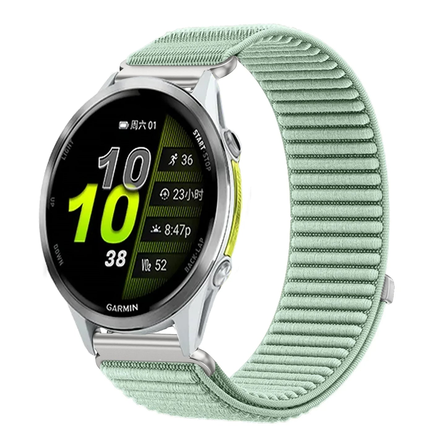 Bracelet en Nylon pour Garmin Forerunner 970 570 47/42mm 965 265 165 55 Venu 4 45/41mm, Garmin Active 6 5 Correa, 18mm 20mm 22mm