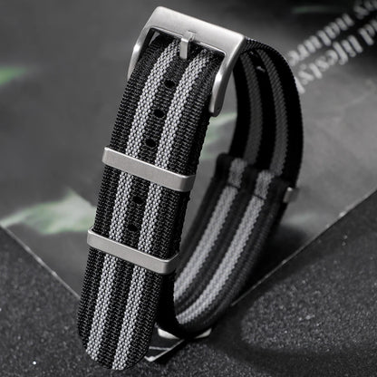 Cinturino per orologio in Nylon per Seiko Army Sport, cinturino di ricambio 18mm 20mm 22mm marrone verde nero, cinturino militare, cinturino per orologio casual