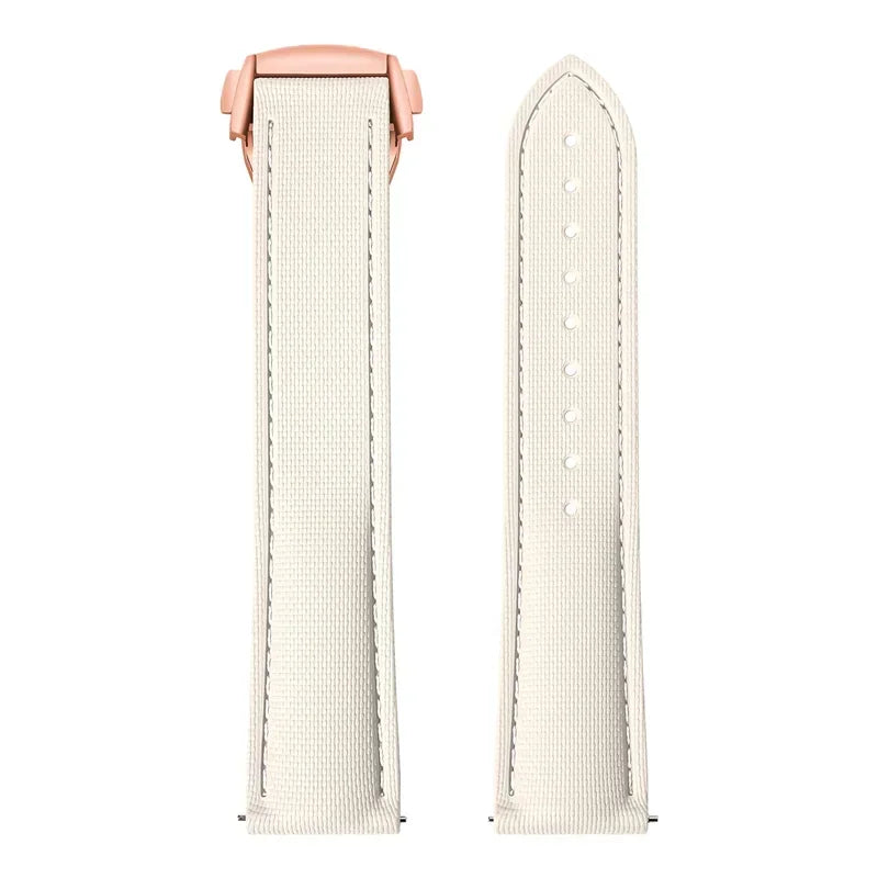 Bracelet montre en caoutchouc florocarbone - avec ou sans Surpiqures / Rapide / Déployante