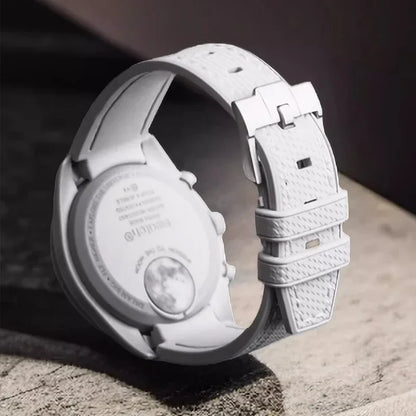 Bracelet de montre en caoutchouc et Silicone, 20mm, pour Omega X Swatch Joint MoonSwatch, pour Seamaster 300, pour hommes et femmes, extrémité incurvée