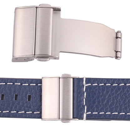 Bracelet de montre en acier inoxydable, boucle argentée 16 18 20 22mm, bracelet de montre en métal à Double pression, fermoir automatique, accessoires