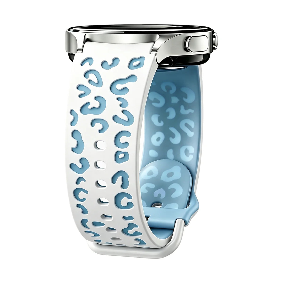 Bracelet de montre lumineux gravé bicolore, compatible avec Samsung Watch 7/6/5/4/FE, bracelet de montre sport en silicone lumineux (40/44 mm)