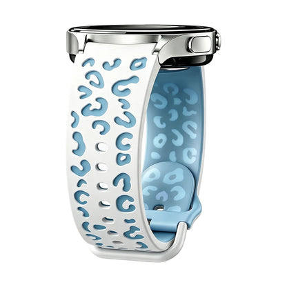 Bracelet de montre lumineux gravé bicolore, compatible avec Samsung Watch 7/6/5/4/FE, bracelet de montre sport en silicone lumineux (40/44 mm)