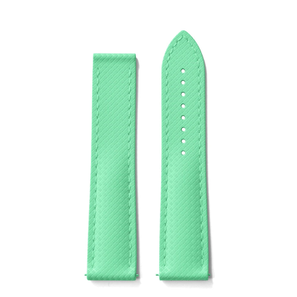 FKM Waterproof Rubber Watch Band Quick Release Deployment Clasp Straps 20mm 22mm Universal Watch Bracelet