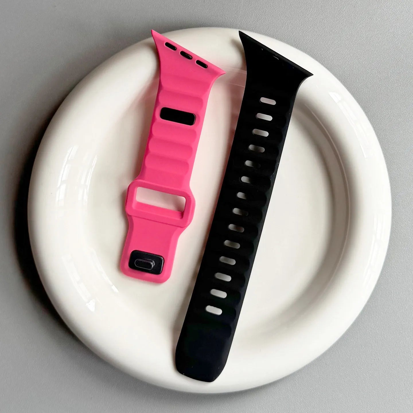 Bracelet en silicone irrégulier pour Apple Watch Ultra 49mm 40mm 41mm 44mm 45mm 46mm Correa Bracelet iWatch Series 11 10 9 8 7 6 SE
