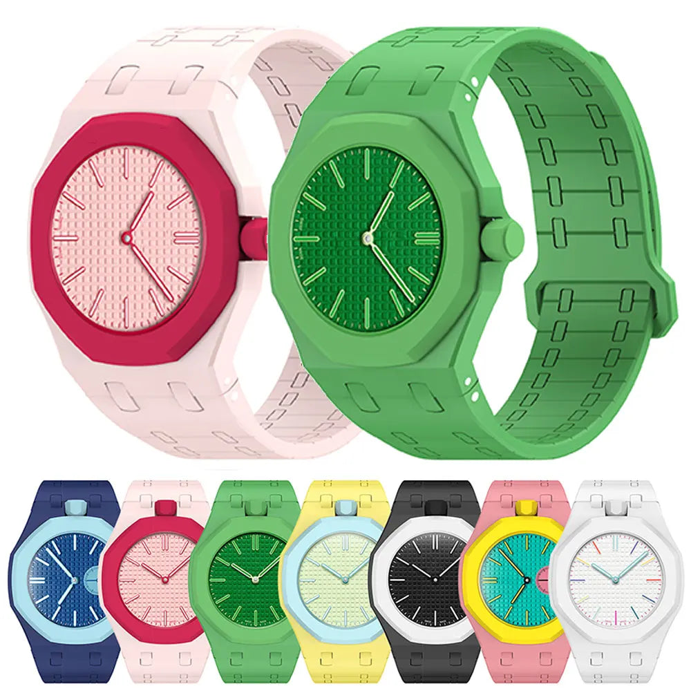 Boîtier de montre + bracelet magnétique pour Swatch x AP Royal POP, ensemble de modification, kit de remplacement de bracelet de montre en silicone