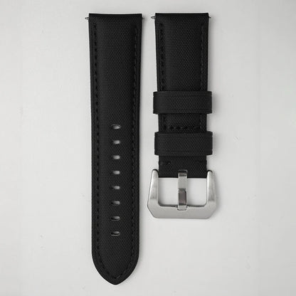 Bracelet de montre en toile et Nylon pour hommes, 22mm 24mm 26mm, pour Panerai LUMINOR DUE 1950 SUBMERSIBLE PAM bleu vert noir, en cuir de vache souple
