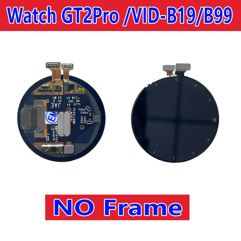 Pour Huawei Watch GT2 assemblage d'écran, montre GT2Pro, GT3, GT3Pro écran LCD, LTN-B19, VID-B99, JPT-B29, écran tactile MIL-B19