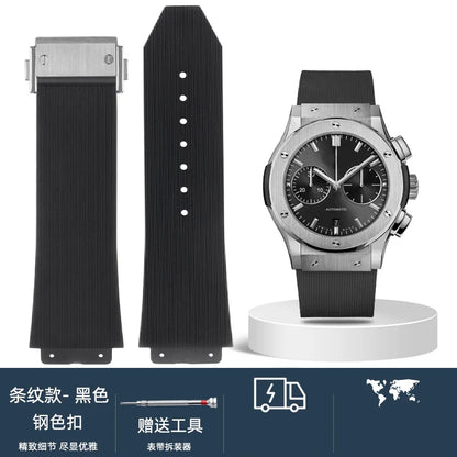 Cinturino per orologio da uomo in nylon e silicone, 20 mm, 22 mm, 24 mm, impermeabile e traspirante, in gomma, accessori