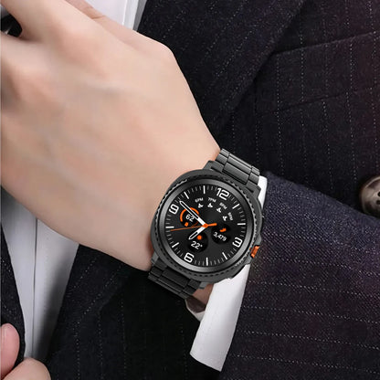 Luxury Stainless Steel Strap for Samsung Galaxy Watch 8 Classic 46mm, Metal Bracelet for Galaxy 8 40mm 44mm, Men's Watchband
