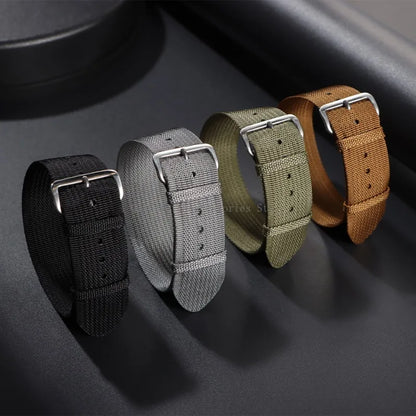 For Samsung Galaxy Watch 42/46mm Universal Nylon Watch Bands for Men and Women, New Ribbed Nylon Watch Band Accessory