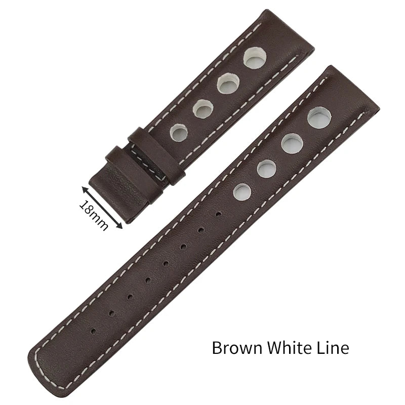 Bracelet de montre en cuir véritable pour hommes, 20mm, boucle papillon, pour Tissot T91 Racing Sports 1853 PRS516 T044