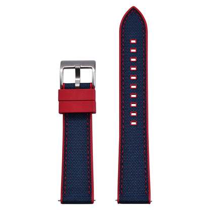 Bracelet de montre FKM en Nylon hybride de haute qualité 20mm 22mm bracelets de montre en caoutchouc fluoré en Nylon à dégagement rapide pour chaque marque montres de plongée