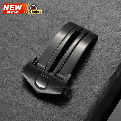 Luxury stainless steel buckle, 18mm 20mm, for TAG Heuer watch strap, metal clasp, double folding button, repair tools, accessories