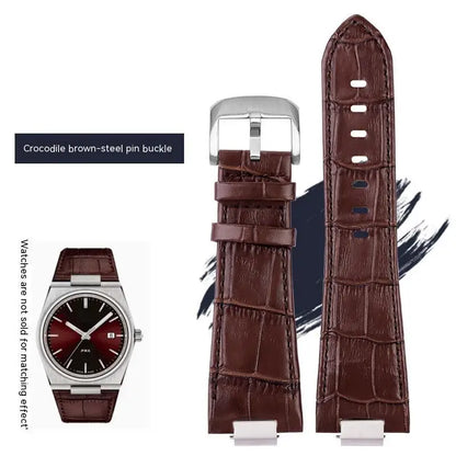 Pour Tissot 1853 Super Player PRX série T137.410/T137.407 bracelet de montre en cuir véritable T137 bracelet de montre en cuir surélevé pour hommes 12mm