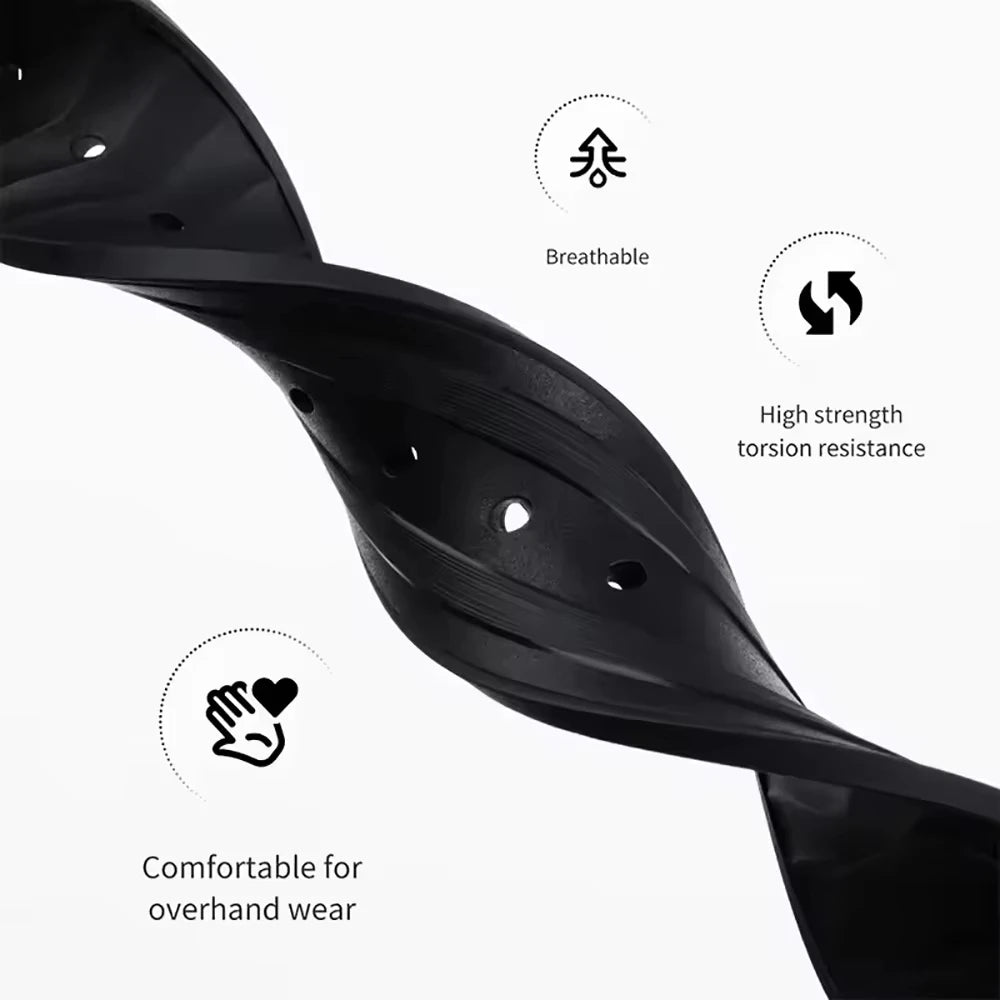 Cinturino per orologio in gomma fluorocarbonica, fibbia pieghevole da 20 mm, estremità curva per Omega X, Swatch Seamaster 300, Speedmaster, accessori FKM