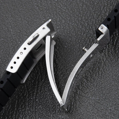 Cinturini per orologi in gomma naturale FKM, morbidi, impermeabili, 20 mm, tagliati su misura, regolabili, per Tudor BB58, quadrante 39 mm