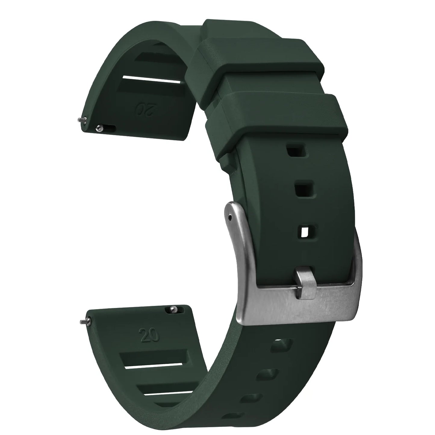 Premium Quality Fluorinated Rubber Watch Strap, 20mm 22mm, for New FKM Watch Bands, Diving Strap, Quick Release Wrist Belt Accessories