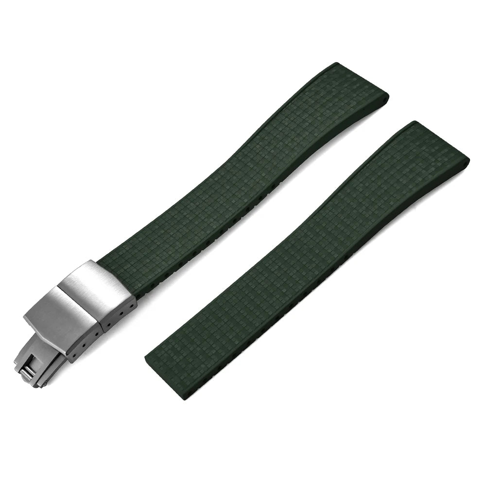 STAPELP 20mm a 22mm tutte le misure mosaico CTS FKM cinturini in caucciù per orologi Rolex Cartier IWC Omega Tuber cinturino con sgancio rapido
