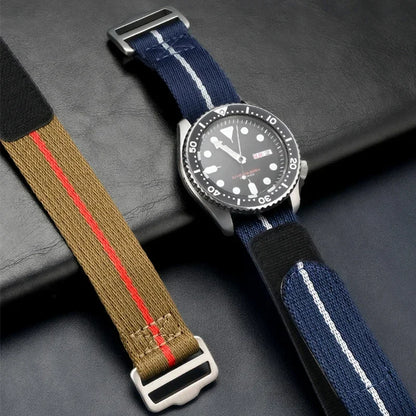 Correa de nailon para Seiko para Tudor, 20 mm 22 mm, cierre de velcro, correa de reloj militar impermeable para hombre, para Omega
