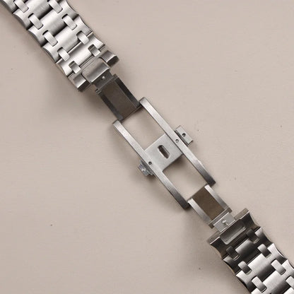 Bracelet de montre AP Royal Oak Offshore en argent brossé, 42mm, bracelet en acier inoxydable massif, 28mm, concave-convexe, 15710 26470