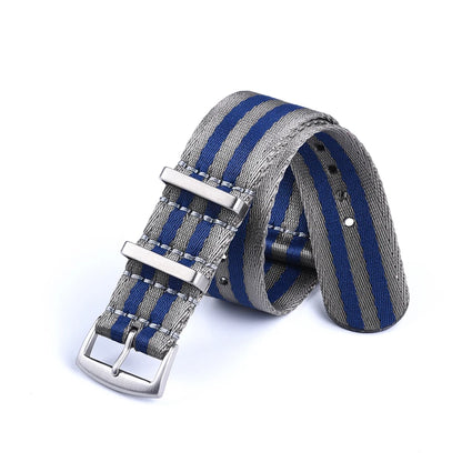 Bracelet de montre en Nylon de ceinture de sécurité de haute qualité 20mm 22mm Type universel troupes de sport Parachute pilote bracelets de montre en Nylon militaire