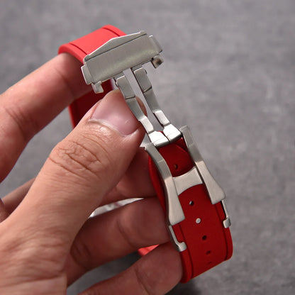 OZE Bracelet montre en caoutchouc flurocarbone - Rapide - Boucle Déployante