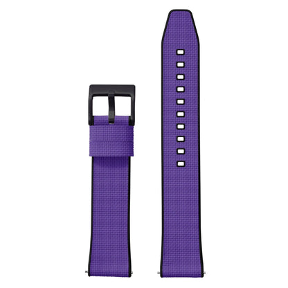 Cinturino in gomma FKM in tela per vela 18mm 19mm 20mm 21mm 22mm 24mm, top FKM a sgancio rapido + base FKM, vestibilità perfetta, cinturino universale piatto per orologio
