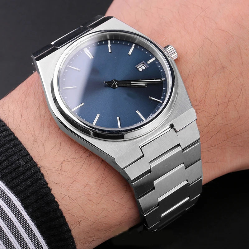 Massives Edelstahlarmband für Tissot PRX 35 mm/40 mm, spezielle Anstoßbreite, Ersatzteile für modische Uhrenarmbänder