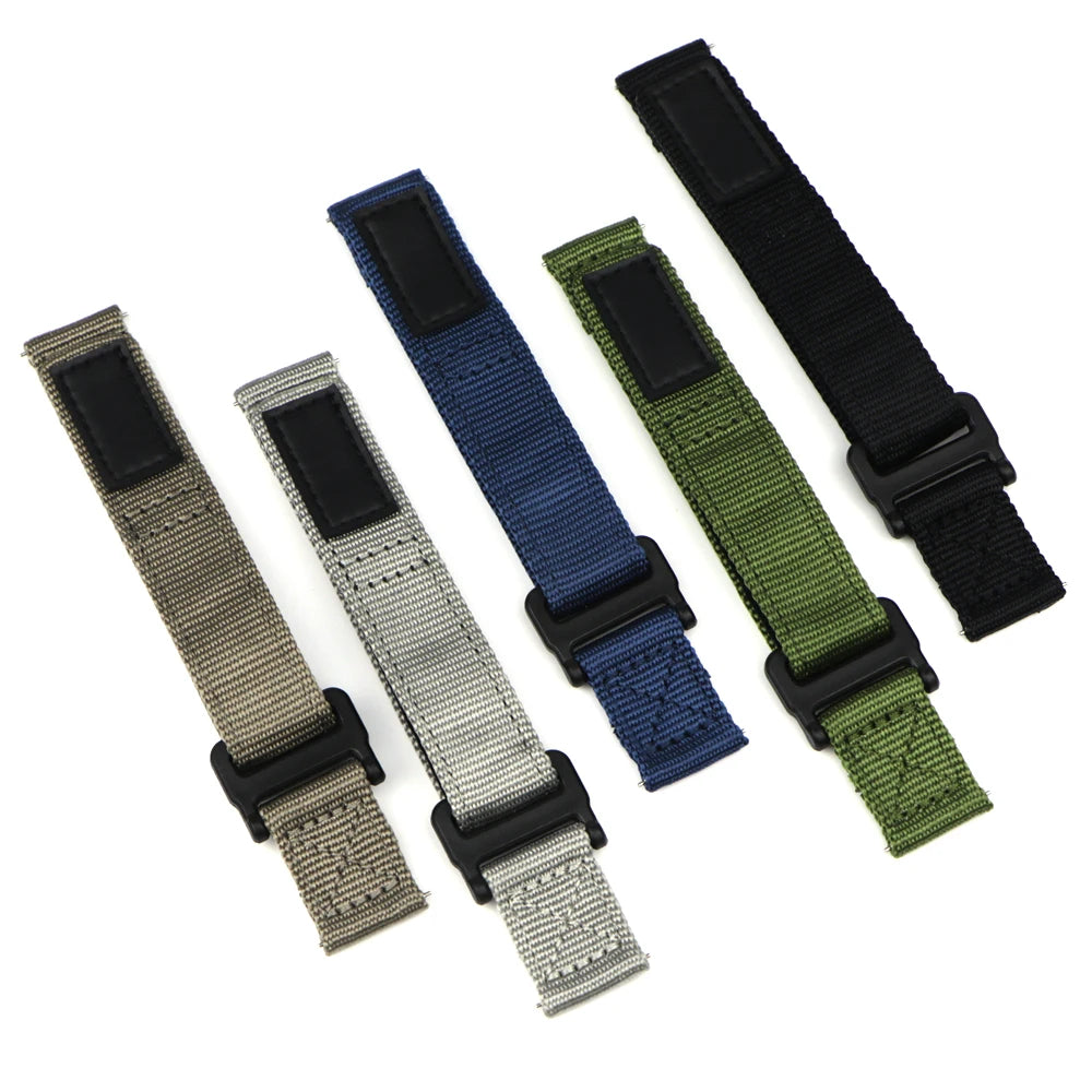 Bracelet de montre militaire en Nylon de qualité supérieure pour Samsung Galaxy Watch, pour hommes, avec libération rapide pour montre intelligente 20mm 22mm