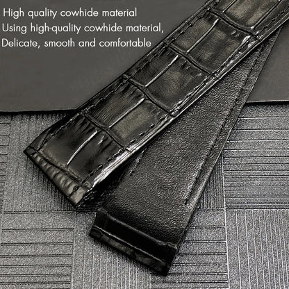 Genuine Leather Watch Strap for Men and Women, Colorful Straps, Glue Head Pieces, Watch Band for Cartier Sandoz, 100, 23mm, 20mm