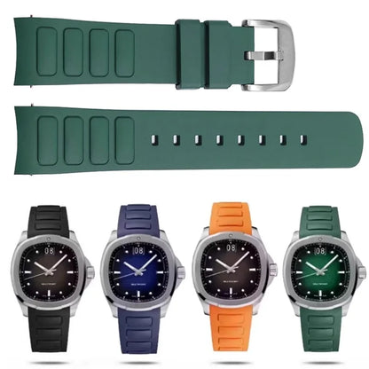 Mido美度表Multifort TV系列M049.526专用防水橡胶表带，22mm，M049弧形接口，硅胶手表配件