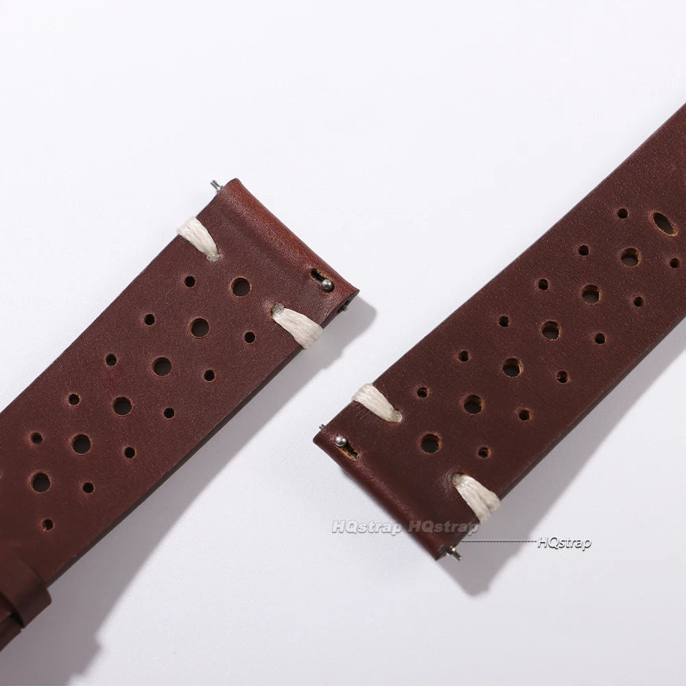 Atmungsaktives Retro-Uhrenarmband aus Rindsleder, Echtleder, Öl-Wachs-Finish mit Farbverlauf, Business-Uhrenarmband, 20 mm, 22 mm, hohe Qualität