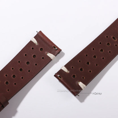 Atmungsaktives Retro-Uhrenarmband aus Rindsleder, Echtleder, Öl-Wachs-Finish mit Farbverlauf, Business-Uhrenarmband, 20 mm, 22 mm, hohe Qualität